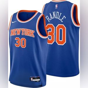 Nike Youth Knicks Julius Randle #30 Swingman Jersey – Blue M – New With Tags